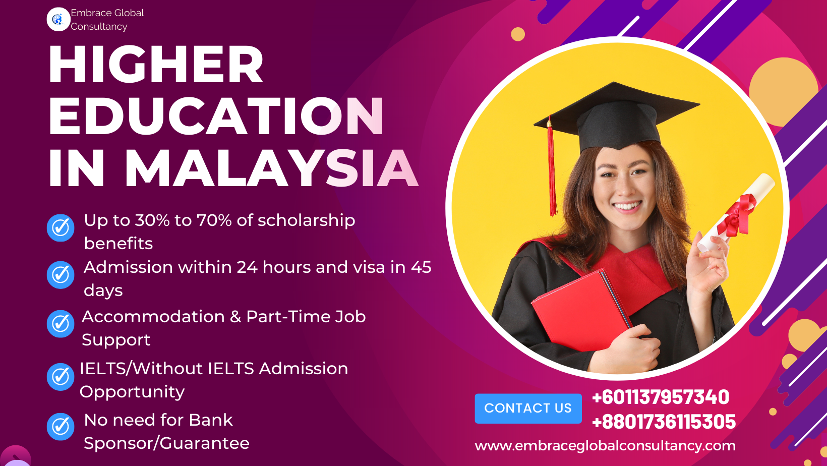 Higher education in Malaysia is top notch and affordable